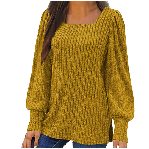 Lenago Damenpullover in Übergröße, modisch, langärmelig, locker, einfarbig, Bluse, Pullover 1