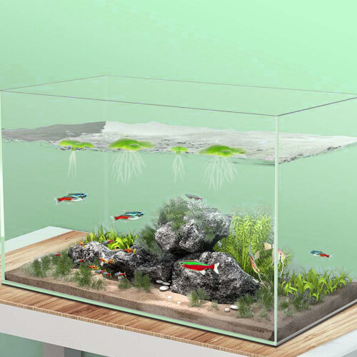 Roots Artificial Floating Plant Aquarium Ornaments Creative 2