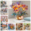 Impression 2D de figurine de fleur en cristal d'ornement-style C 3