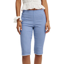 (S, Blue) Pantalon Capri à les soirées.