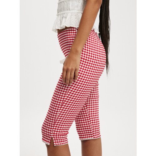 (XL, Red) Pantalon Capri à les soirées. 2