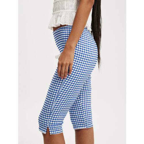 (S, Blue) Pantalon Capri à les soirées. 1