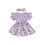(6-12 Months, Purple) Ensemble robe petite assorti été. 1
