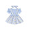 (3-4 Years, Blue) Ensemble robe petite assorti été. 1