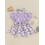 (6-12 Months, Purple) Ensemble robe petite assorti été. 3