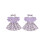 (2-3 Years, Purple) Ensemble robe petite assorti été. 2