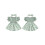 (18-24 Months, Green) Ensemble robe petite assorti été. 2