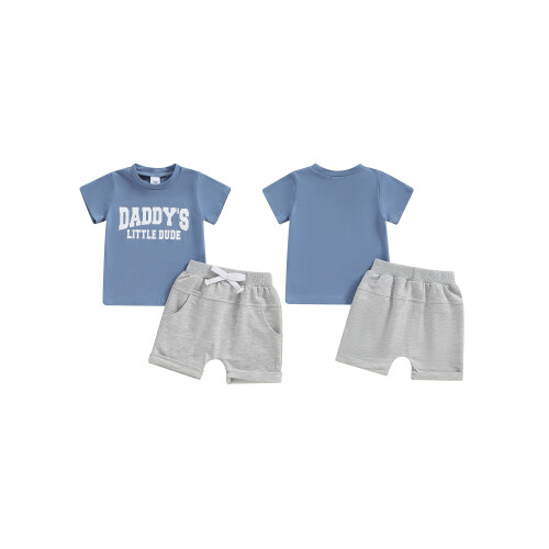 (18-24 Months, Blue) Καλοκαιρινά σετ σορτς και κορδόνι 1