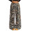 (L, Dark Brown) Γυναικείο καμουφλάζ παντελόνι ελαστική μέση 1