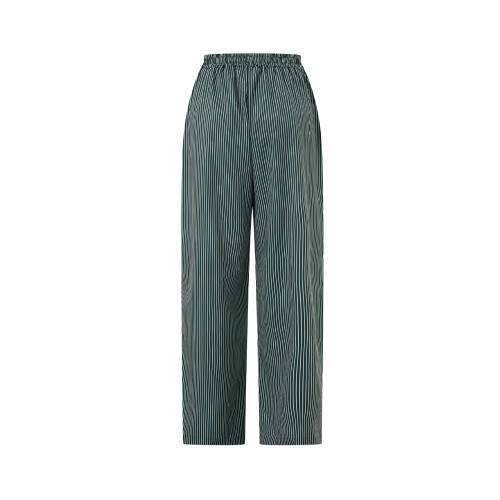 (L, Green) Γυναικεία Ριγέ Παντελόνια Χαλαρά Streetwear 2