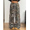 (L, Dark Brown) Γυναικείο καμουφλάζ παντελόνι ελαστική μέση 3