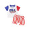 (2-3 Years, White) Μπλούζα 4ης Ιουλίου κέντημα γραμμάτων 1