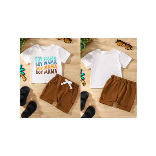 (12-18 Months, Multicolor) Καλοκαιρινά σετ σορτς με κορδόνι 1