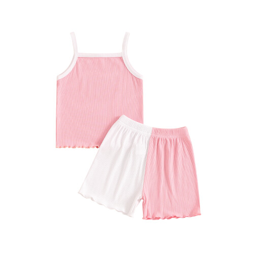 (6-12 Months, Pink) Σετ καλοκαιρινών ρούχων 2 τεμάχια