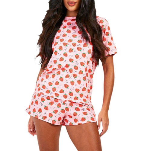 (M, Red) Completo da donna 2 pezzi.