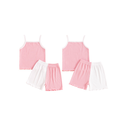 (6-12 Months, Pink) Σετ καλοκαιρινών ρούχων 2 τεμάχια 1