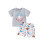 (18-24 Months, Gray) Σετ σορτς και μανίκι O 1