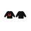 (2-3 Years, Black) Moletom infantil de para crianças. 2