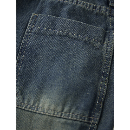 (L, Dark Blue) Γυναικείο τζιν φαρδιά casual χρήση 2