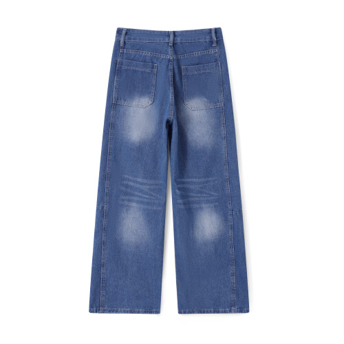 (XL, Blue) Γυναικείο τζιν φαρδιά casual χρήση 1