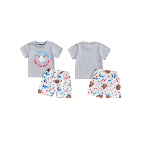 (18-24 Months, Gray) Σετ σορτς και μανίκι O 1