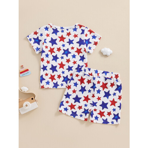 (18-24 Months, Multicolor) Σετ ρούχων για Ημέρα Μνήμης. 2