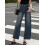 (S, Dark Blue) Γυναικείο τζιν φαρδιά casual χρήση 7