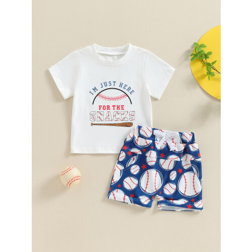 (18-24 Months, White) Σετ σορτς και μανίκι O 2