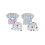 (6-12 Months, Gray) Σετ σορτς και μανίκι O 2