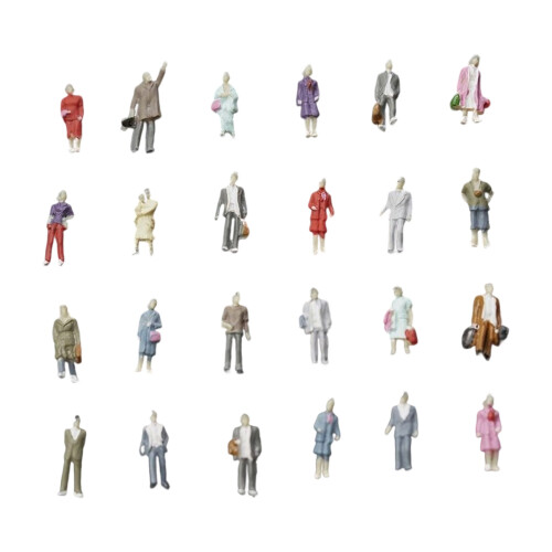 25Pcs Miniature Urbans Figures Assorted Poses For-C