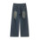(M, Dark Blue) Γυναικείο τζιν φαρδιά casual χρήση 2