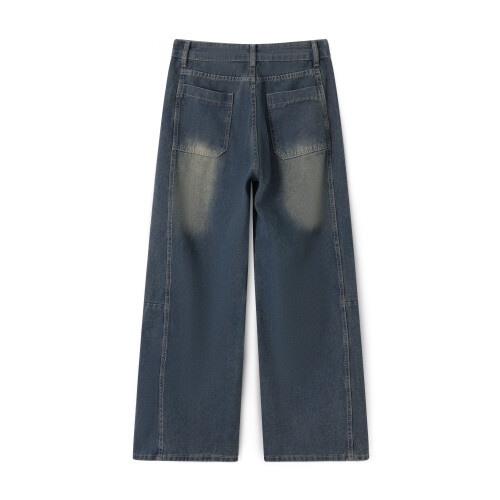 (M, Dark Blue) Γυναικείο τζιν φαρδιά casual χρήση 1