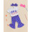 (2-3 Years, Light Grey) Completo da bambina 3 pezzi. 4