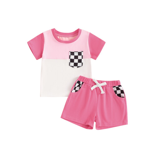 (6-12 Months, Pink) Καλοκαιρινή στολή για για νήπια