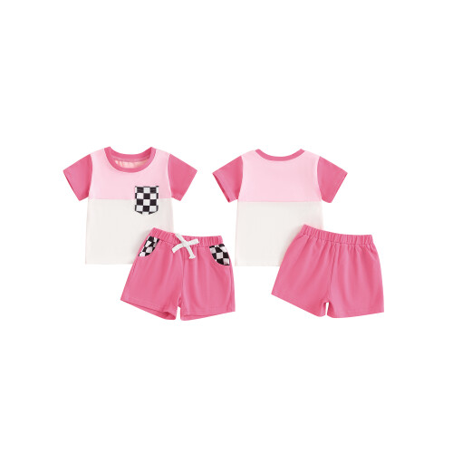 (6-12 Months, Pink) Καλοκαιρινή στολή για για νήπια 1