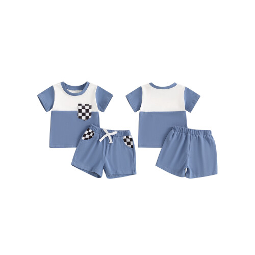 (6-12 Months, Blue) Καλοκαιρινή στολή για για νήπια 1