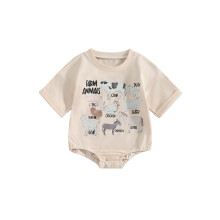 (0-3 Months, Beige) Combinaison bébé unisexe, pour nouveau-nés.