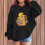 Sudadera con capucha estampada de capibara para niñas con hombros caídos. 2