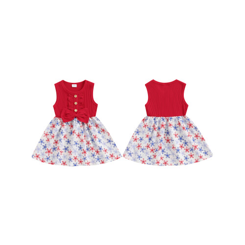 (3-4 Years, Red) Robe débardeur pour (4 juillet) 1