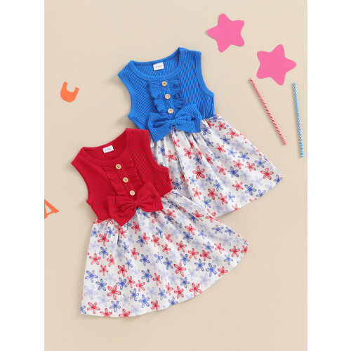 (2-3 Years, Blue) Robe débardeur pour (4 juillet) 2