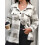 (XXXXL, White) Γυναικείο καρό μπουφάν, γιακά, φθινοπωρινό 5