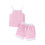 (3-4 Years, Pink) Καλοκαιρινό σετ 2 με λάστιχο. 1