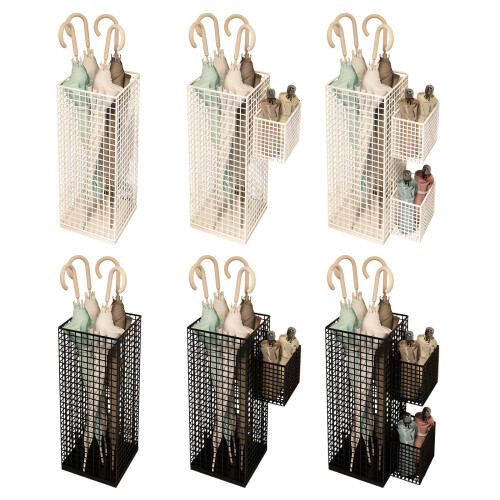 Verticale ijzeren parasolstandaard met grote-2 zijframes Wit 1