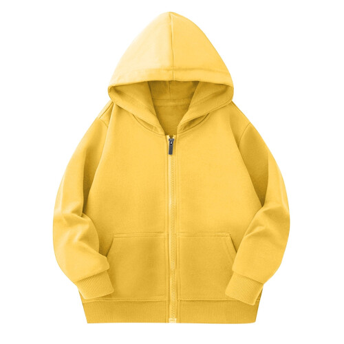 Παιδικό Unisex Φούτερ με Κουκούλα, Ελαφρύ Casual Μπουφάν με Κορδόνι/Φερμουάρ, Τσέπες,