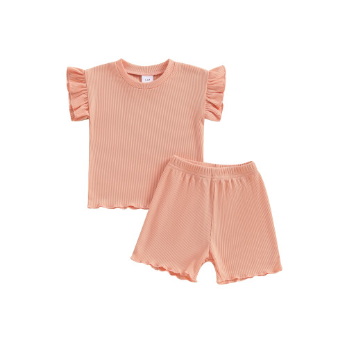 (6-12 Months, Pink) Καλοκαιρινά ρούχα για 2 τεμάχια