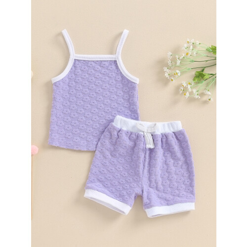 (18-24 Months, Purple) Καλοκαιρινό σετ 2 με λάστιχο. 2
