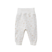 Baby Bottoms Pants High Waisted Pants Kids Cotton Snap Button Pants Solid Color Long Pants