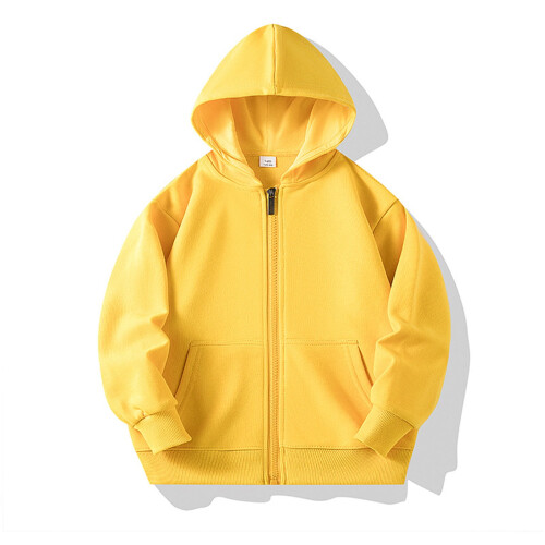 Παιδικό Unisex Φούτερ με Κουκούλα, Ελαφρύ Casual Μπουφάν με Κορδόνι/Φερμουάρ, Τσέπες, 1