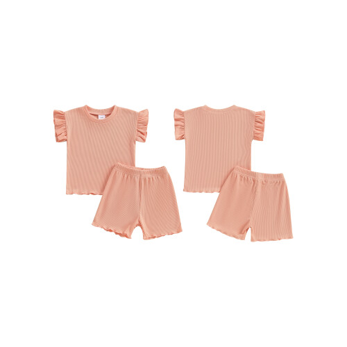 (6-12 Months, Pink) Καλοκαιρινά ρούχα για 2 τεμάχια 1