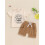 (0-6 Months, Beige) Καλοκαιρινά σετ σορτς με αγρόκτημα 4